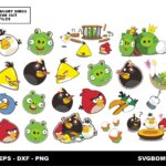 Angry Birds SVG Cut Files, Vector File