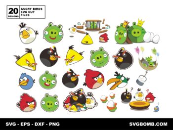 Angry Birds SVG Cut Files, Vector File