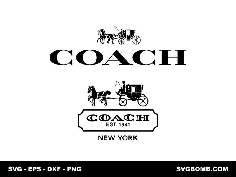 Coach Logo SVG for Cricut or Silhouette Cameo DXF