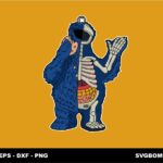 Cookie Monster SVG, Horror Version Design PNG EPS