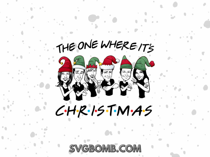 Friends Christmas SVG TV Shows Vector PNG