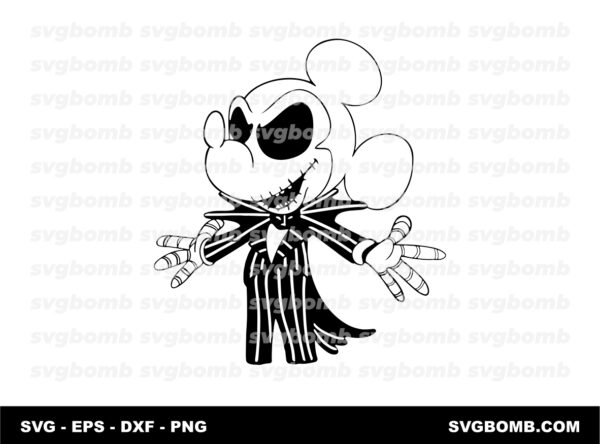 Jack Mickey Mouse Ears SVG Cricut
