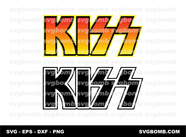 Kiss Logo SVG, Band Rock Vector Logo