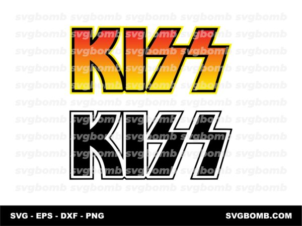 Kiss Logo SVG, Band Rock Vector Logo