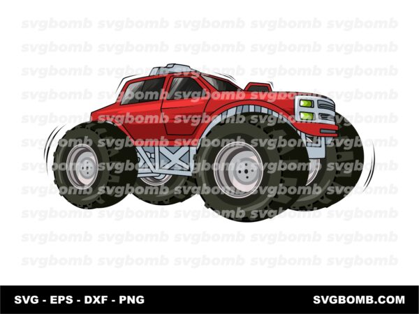 Monster Truck SVG Vector Image