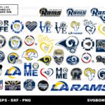 NFL Los Angeles Rams SVG Bundle