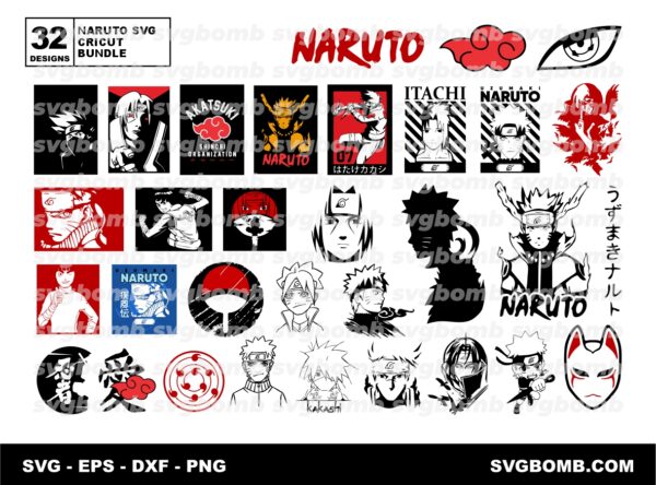 Naruto SVG Cricut Bundle Part 3