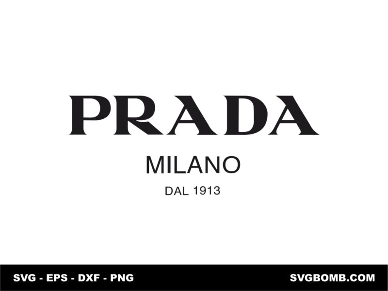 Prada Logo SVG for crafts