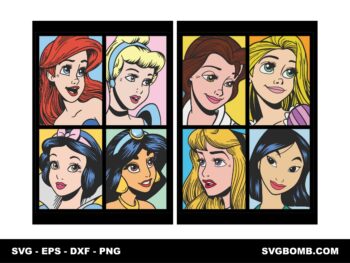 Princess SVG Vector Image