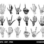 Skeleton Hand SVG Bundle