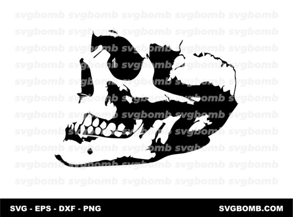 Skull Tattoo SVG, PNG, EPS & DXF Files for Cutting