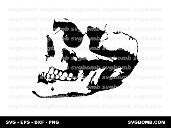 Skull Tattoo SVG, PNG, EPS & DXF Files for Cutting