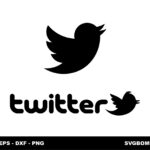 Twitter Logo SVG for Cricut