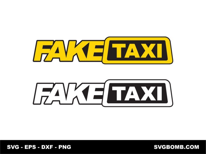 fake taxi logo svg