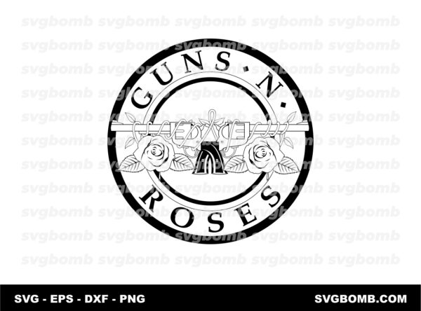 guns n roses logo svg vector