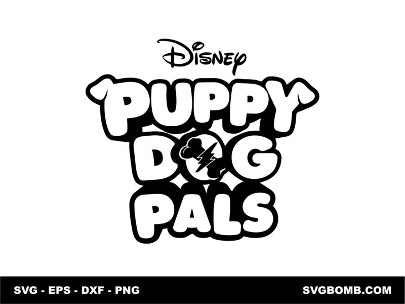 puppy dog pals logo svg file