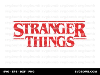 stranger things logo svg cricut