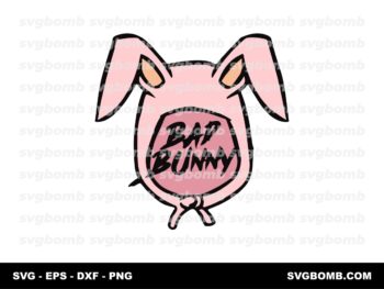 Bad Bunny Cutes Logo SVG