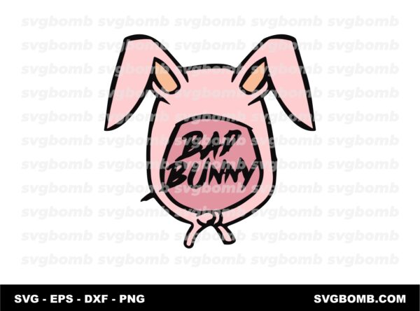 Bad Bunny Cutes Logo SVG