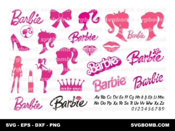 Barbie SVG - Doll PNG - Head Logo Vector - Bundle