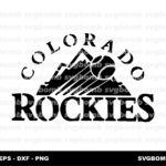 Colorado Rockies SVG for Cricut Stencil Projects