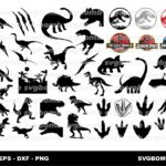 Jurassic Park SVG Bundle, Dinosaur Cricut, Silhouette Cut File.