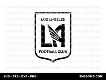 Los Angeles Fc Logo Stencil Vector PNG EPS SVG