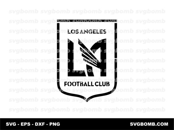 Los Angeles FC Logo Stencil Vector PNG EPS SVG