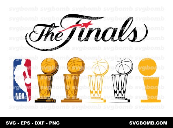 NBA Trophy SVG - Basketball Bundle - Champions - PNG - EPS
