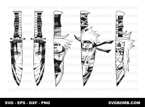 Naruto Knife and Dagger SVG Bundle