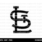 St. Louis Cardinals Stencil SVG, MLB Base Ball Vector
