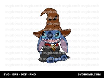 Stitch SVG Witch Potter, Craft Clipart Bundle for Cricut and Silhouette SVG DXF PNG EPS Files