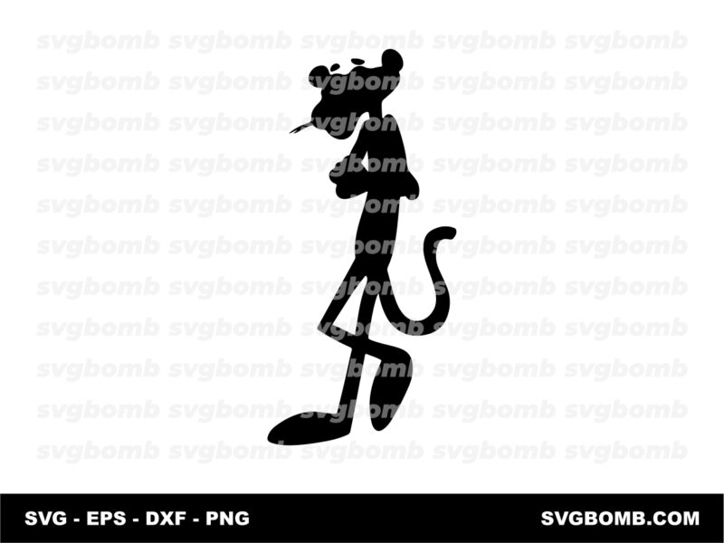 pink panther silhouette svg