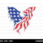 American Flag Eagle PNG, SVG, DXF and Vector