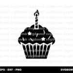 Birthday svg cupcake cake birthday cupcake