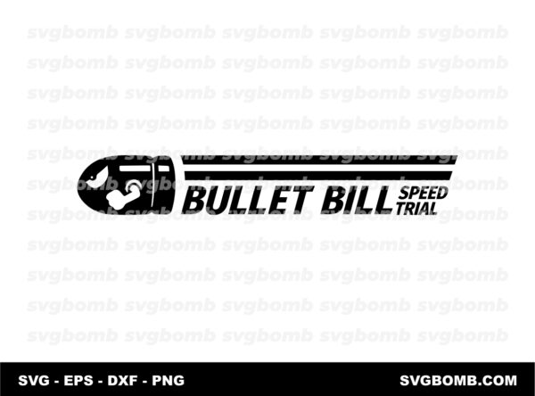 Bullet Bill Speed Trial SVG vector