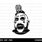 Captain Spaulding Cut File, Laser CNC, Spaulding Stencil Version, SVG