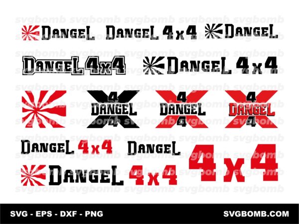 Dangel SVG Bundle, 4X4 Dangel EPS