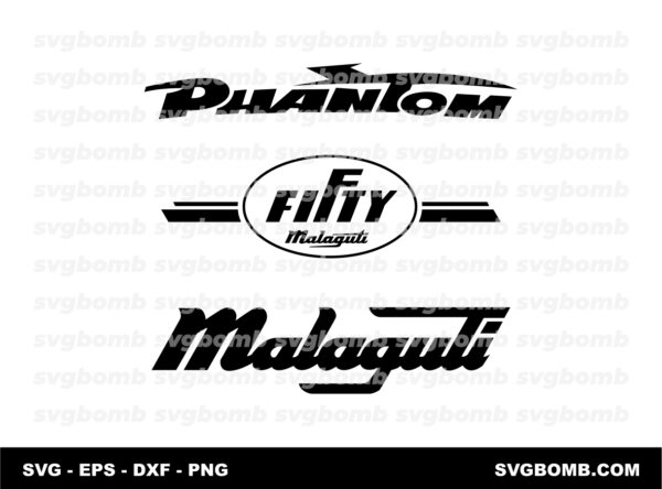 Fifty Malaguti Logo SVG Bundle for Print or Cutting Machine