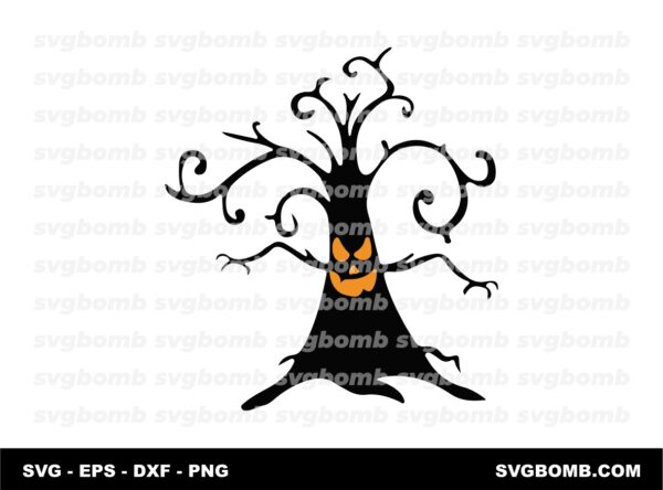 Halloween SVG Ghost Tree