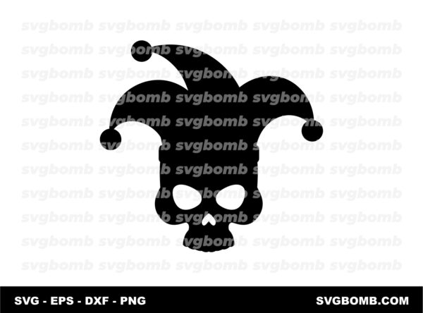 Joker Skull SVG
