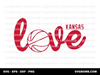 Kansas basketball Love cut file cricut svg