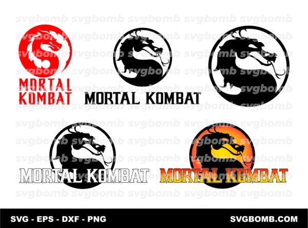 Mortal Combat Dragon Logo SVG