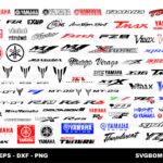 Yamaha SVG Cricut Decals Download, FZR, Yamaha Crypton Logo Cut Files