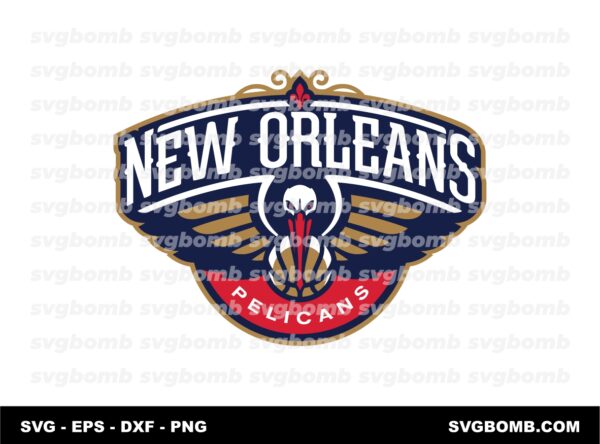 new orleans pelicans logo svg cut file