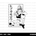 Hisoka Morow Anime SVG Outline Silhouette HXH