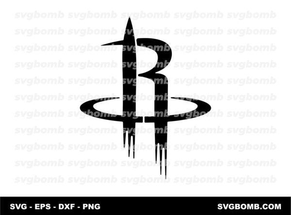 Houston Rockets SVG Black, Logo Symbol Vector