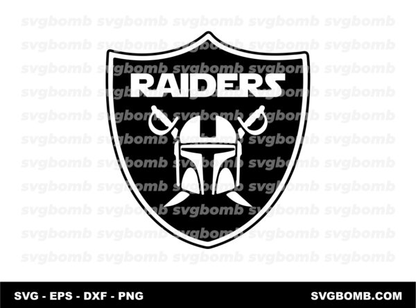 Las Vegas Raiders Mandalorian SVG