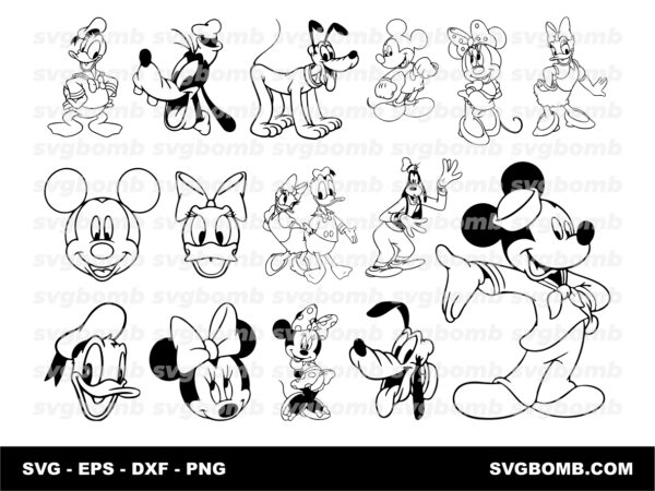 Mickey Mouse Clubhouse SVG, EPS, Vector PNG