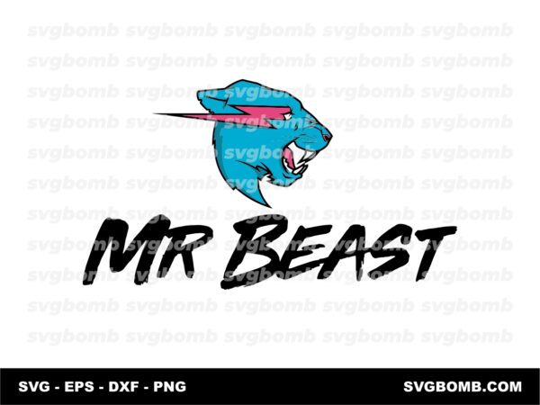 Mr Beast Logo SVG Cricut Layered 2024